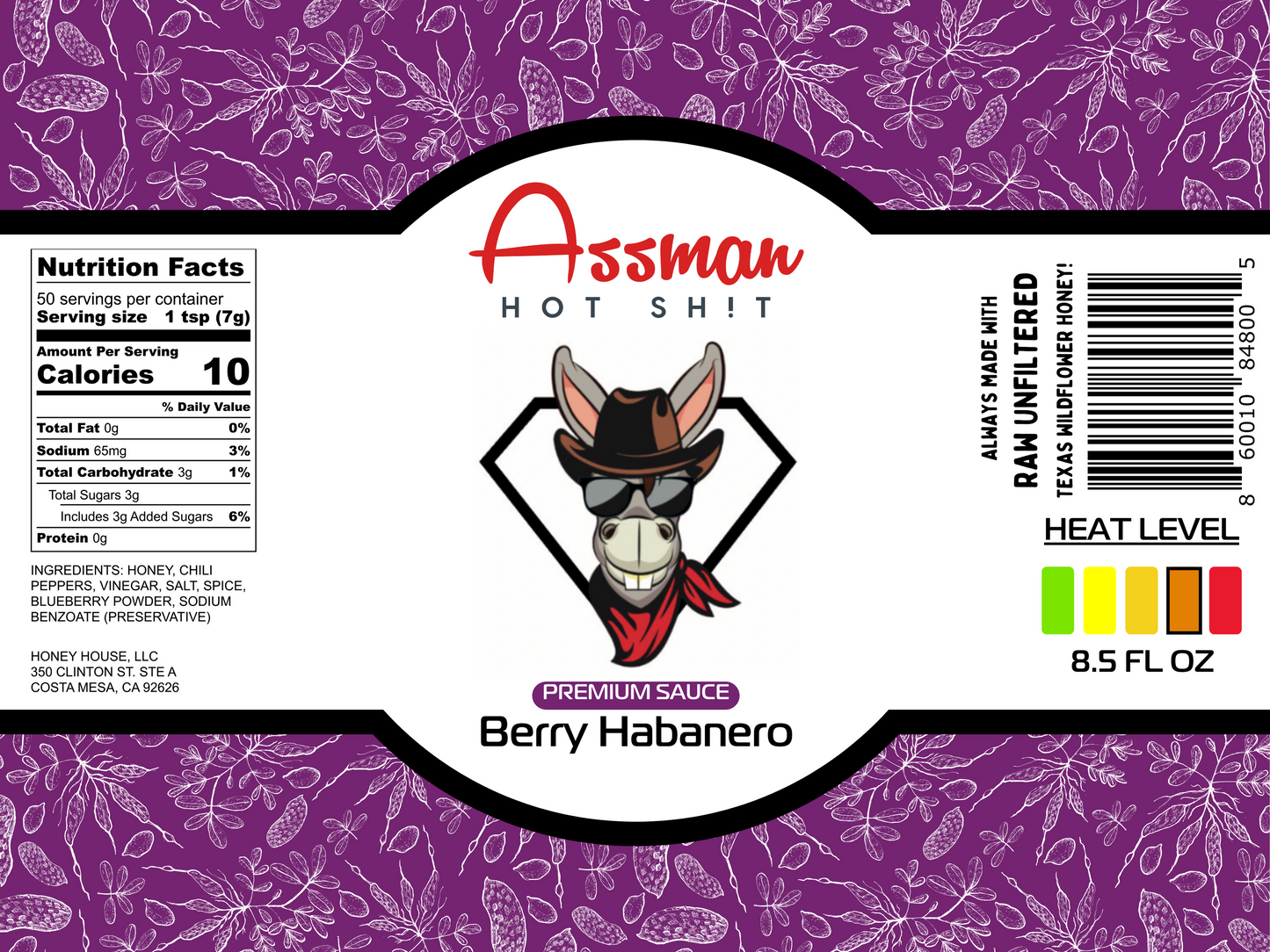 Berry Habanero Hot Sauce - 8.5oz
