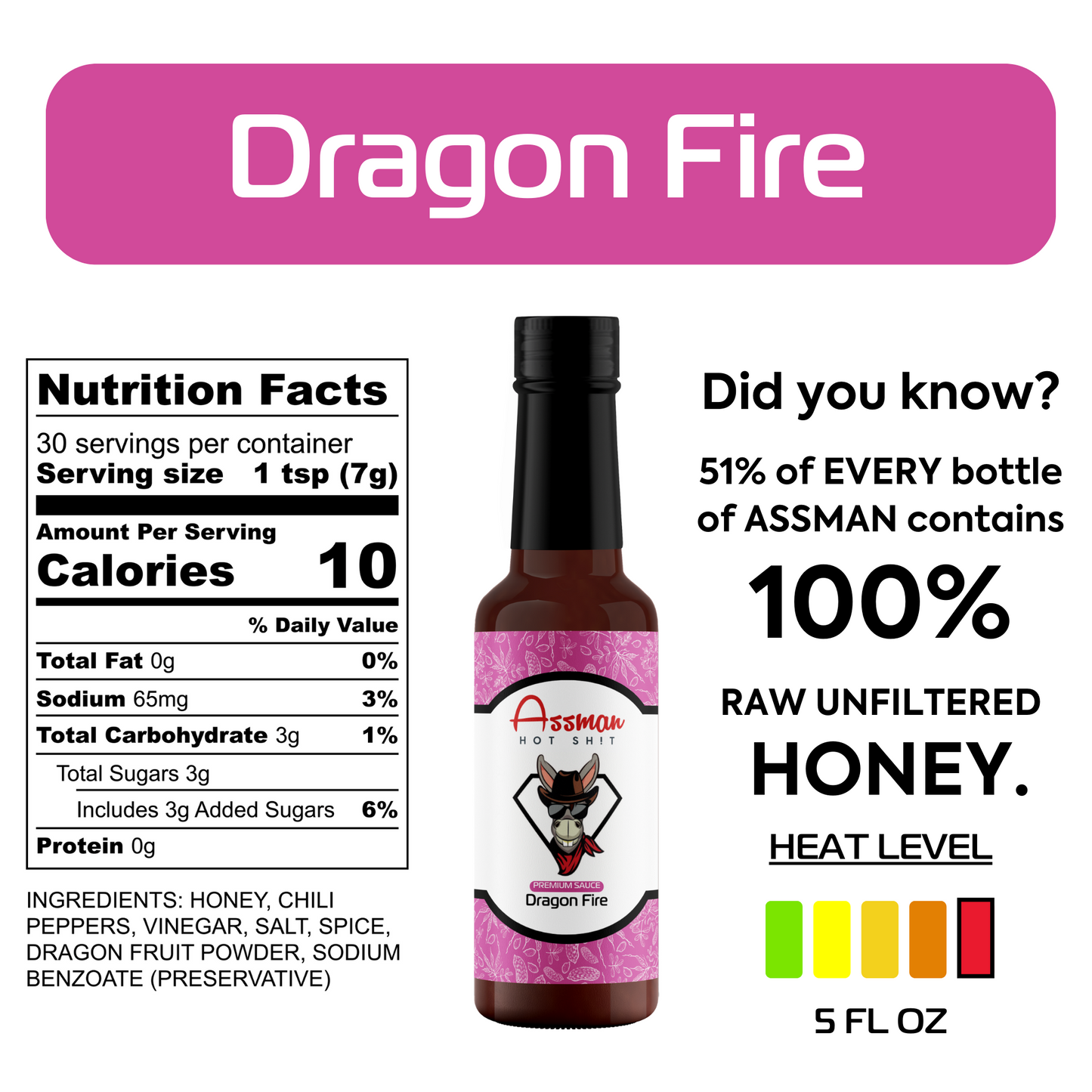 Dragon Fire Hot Sauce - 3 Pack