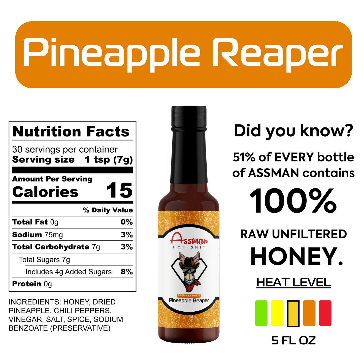 Pineapple Reaper Hot Sauce - 3 Pack