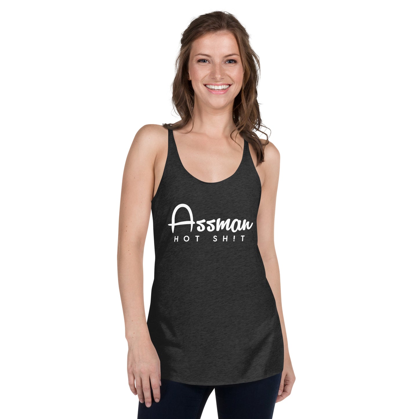 Assman Black Women's Racerback Tank